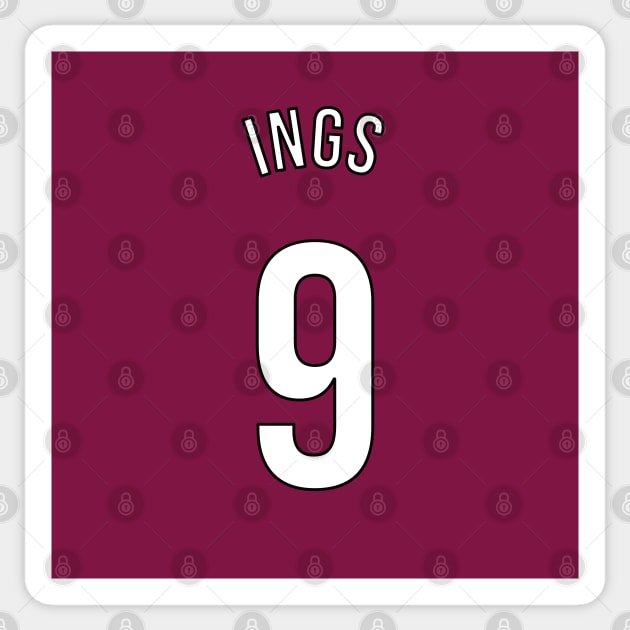 Ings 9 Home Kit - 22/23 Season Sticker by GotchaFace